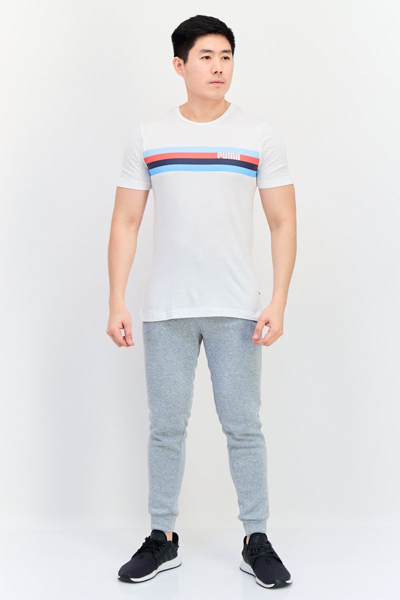 PUMA Men Sportswear Fit Short Sleeves Outdoor T-Shirt, White - Image 2